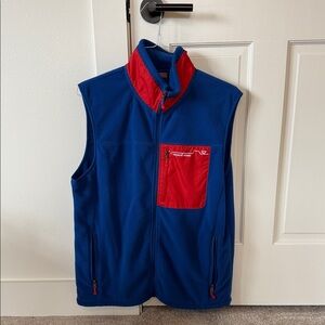 Vineyard Vines Navy and Scarlet Vest
